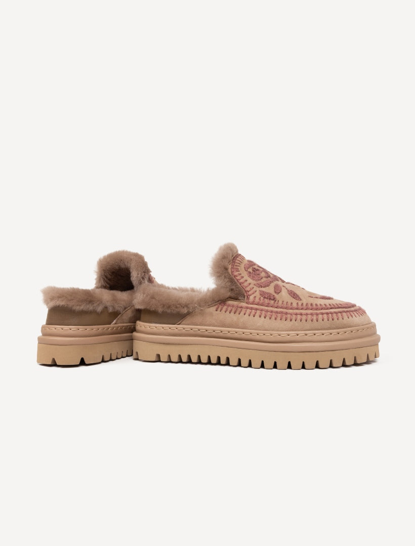 Jun 4.0. Rose Slippers Otter Suede Rosso - Preorder - Ships 22 July 2026