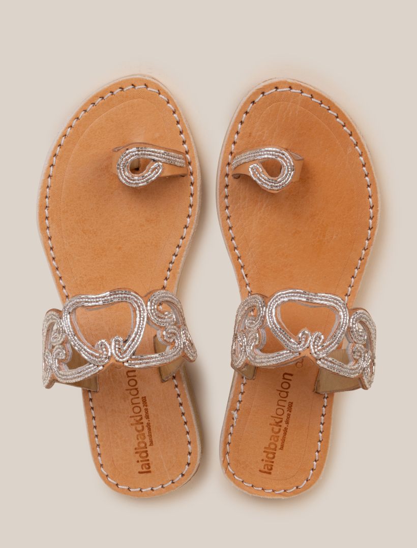 Neo LP Leather Sandal Silver