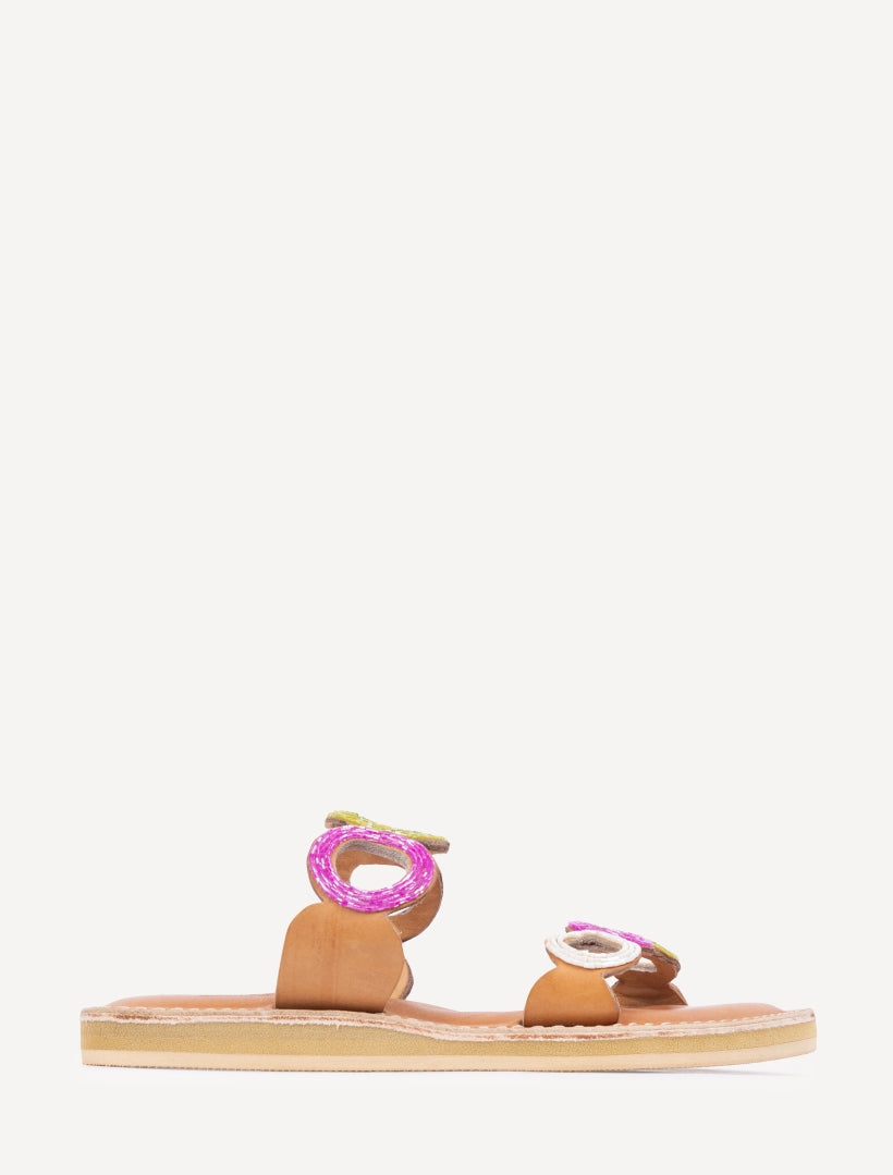 Russet LP Leather Sandal Lime Mix