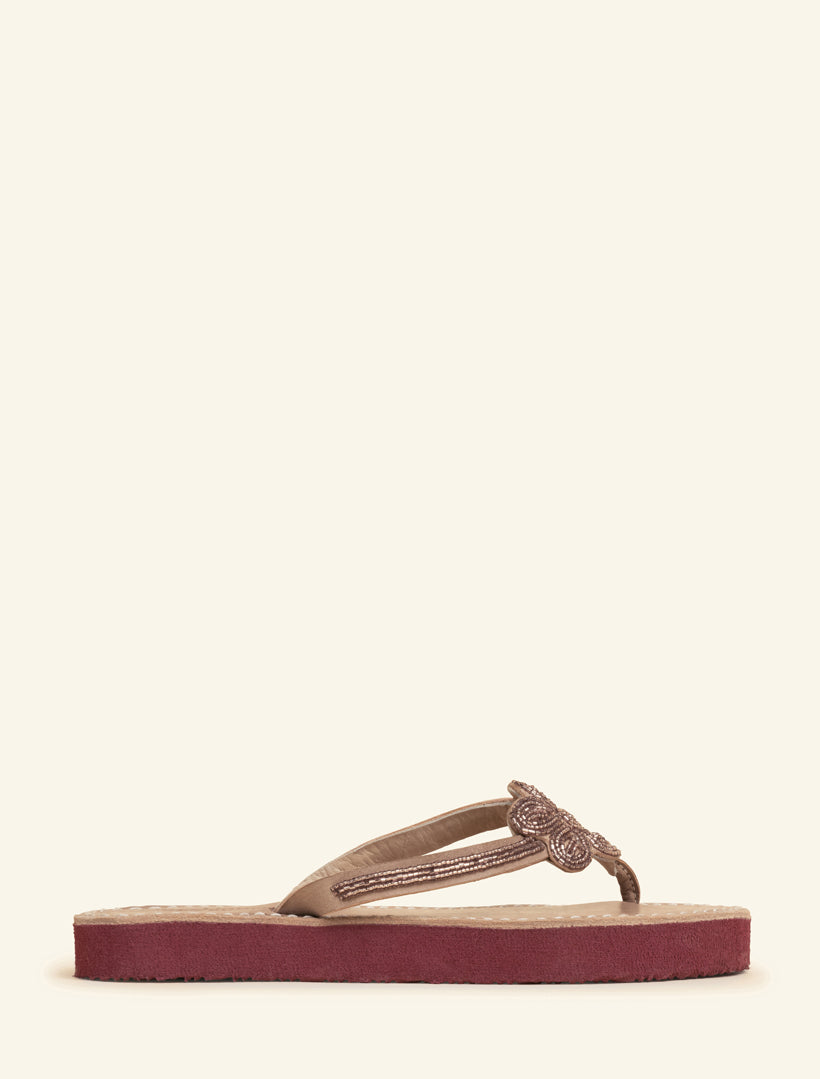 Amber SSR Tan Leather Silky Pink