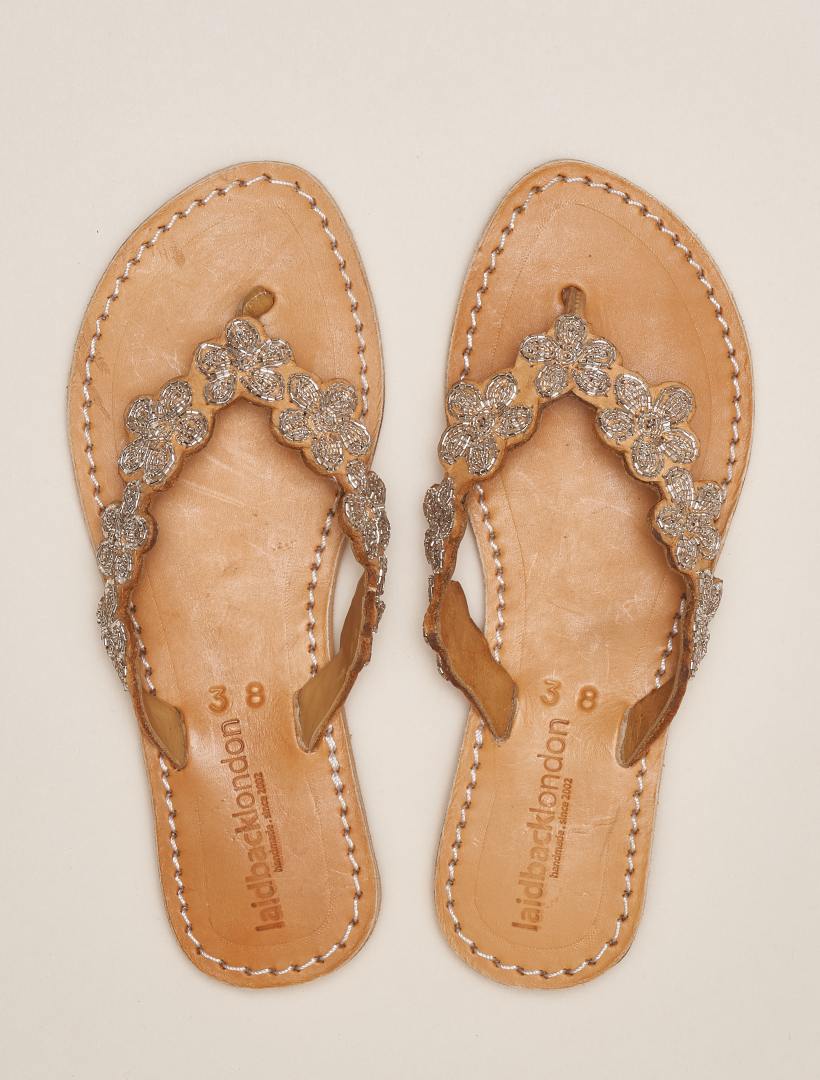 Conley Flat Light Brown Silver