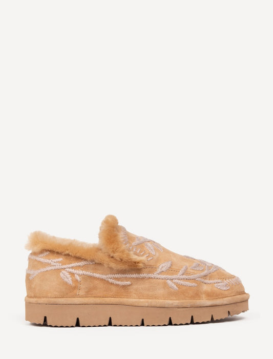 Jude Slippers Blossom Chestnut Suede Wheat - Preorder - Ships 25 August 2026