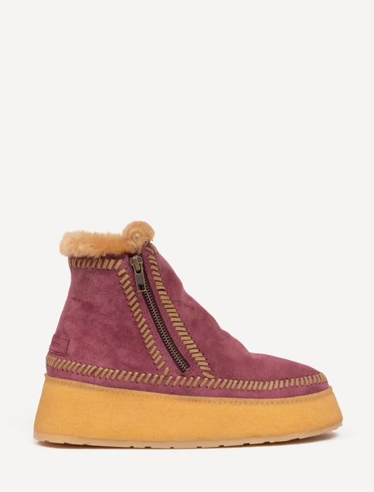 Setsu Platform Weeve Fig Suede Butterscotch - Preorder - Ships 25 August 2026