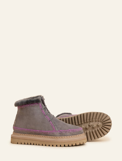 Argo 4.0. Crochet Grey Suede Purple