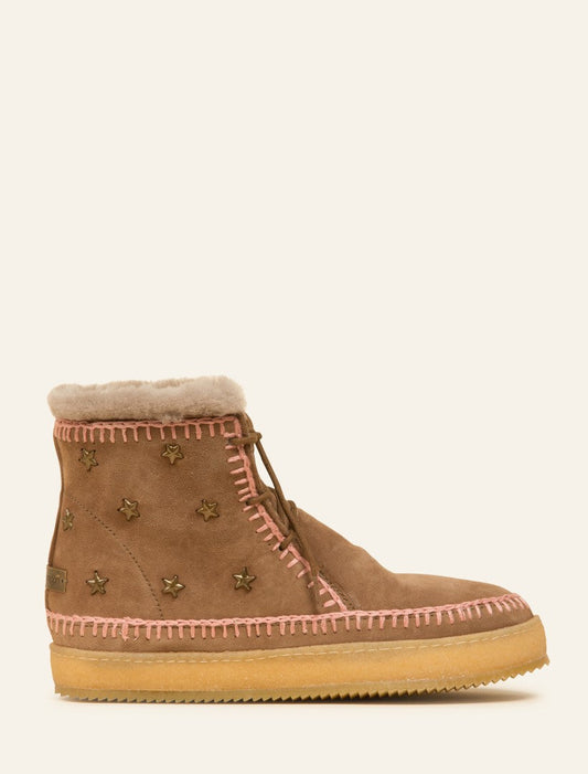 Argo Stars Crochet Camel Suede Rose