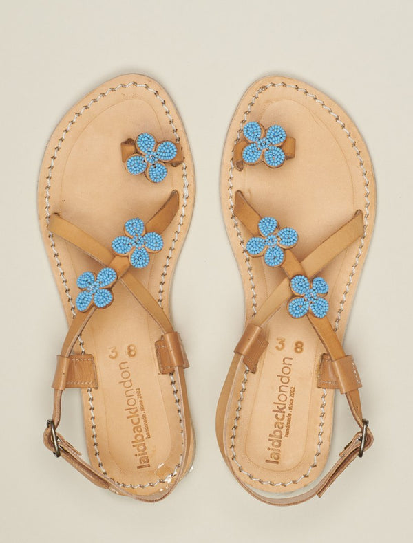 Blyth LP Leather Sandal Turquoise