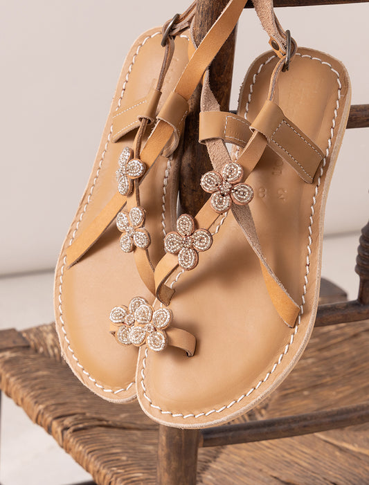 Blyth Flat Light Brown Silver