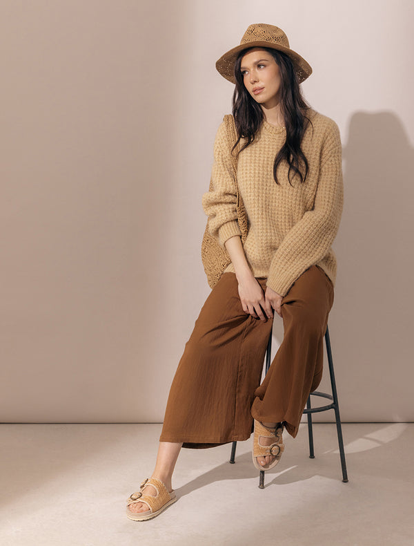 Clay Sandal Sand Suede Beige Natural