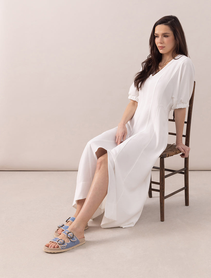 Clay Sandal Sand Suede Sky Blue Natural