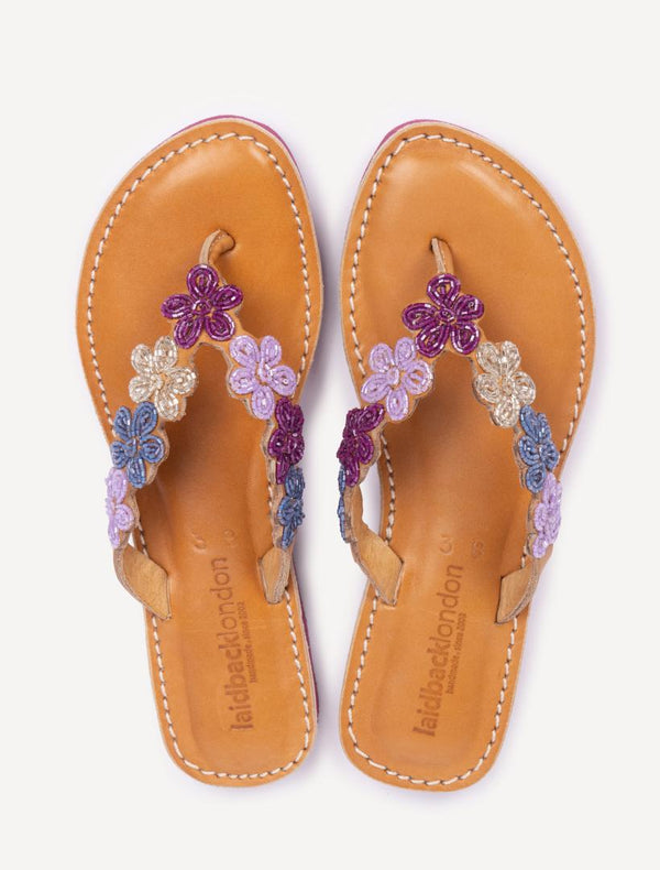 Conley SSR Leather Sandal Plum Mix