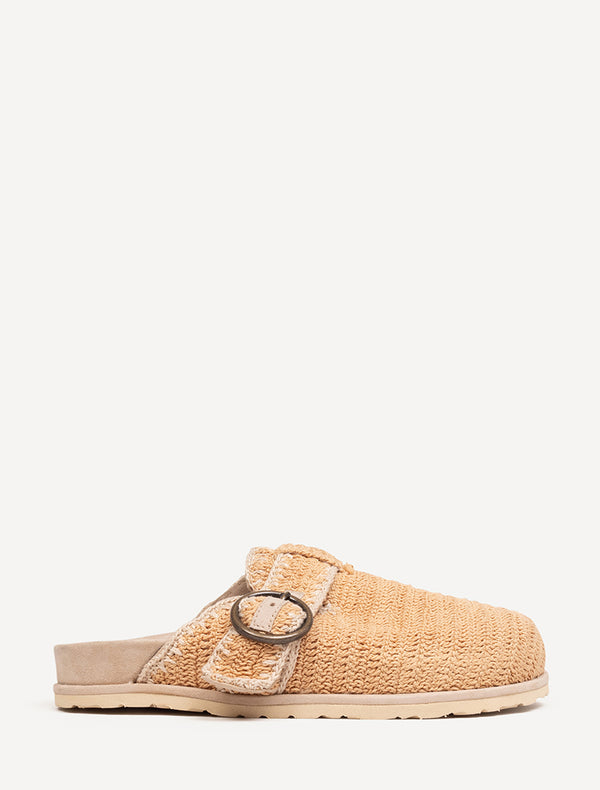 Drift Crochet Mule Beige