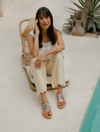 LP Vera Heeled Sandal Whisper White Sheepskin 307965