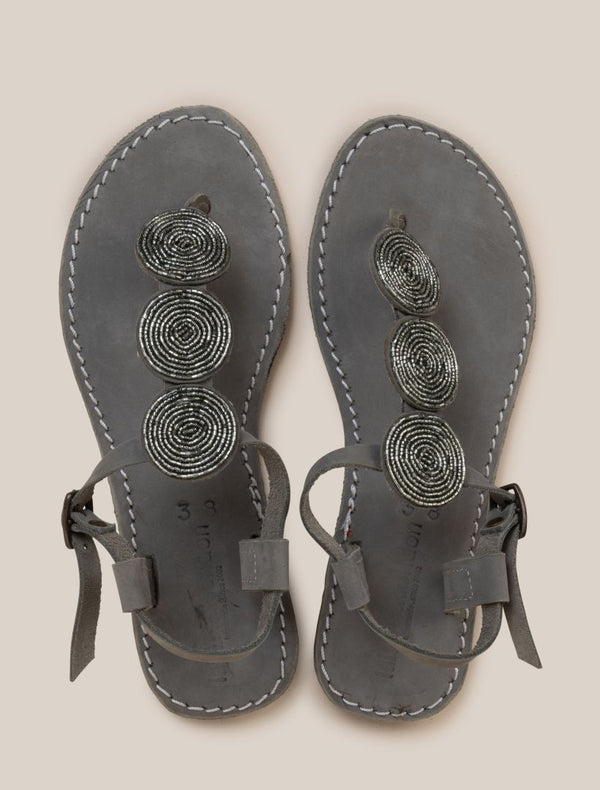 Isko Flat Leather Sandal Olive