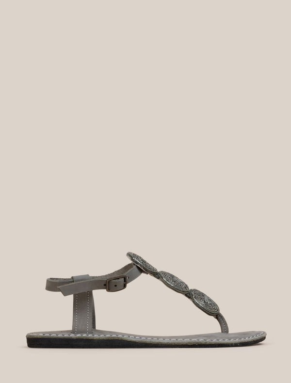 Isko Flat Leather Sandal Olive