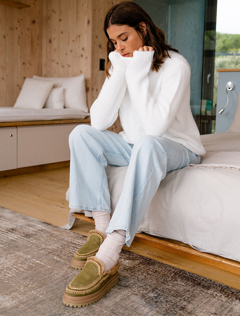 Jun 4.0. Slippers Fern Suede Beige