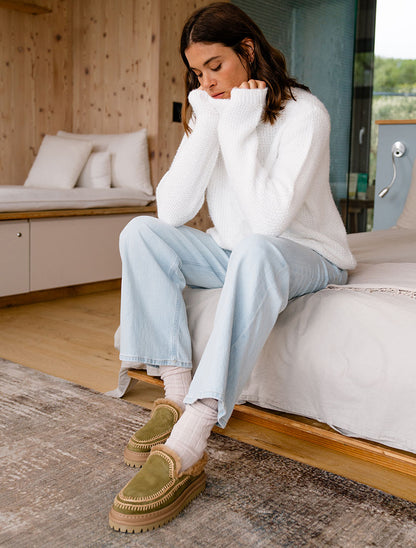 Jun 4.0. Slippers Fern Suede Beige