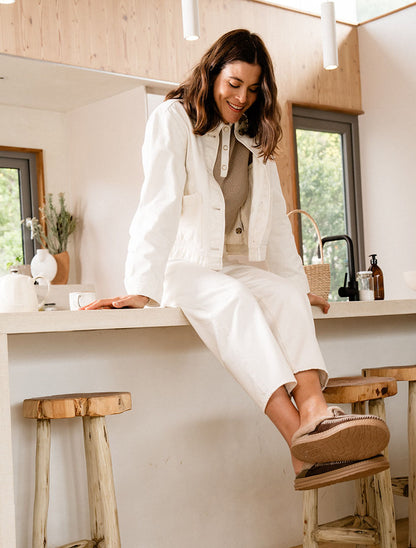 Jun 4.1. Slippers Choc Suede Wheat Preorder - Ships 9 January 2026