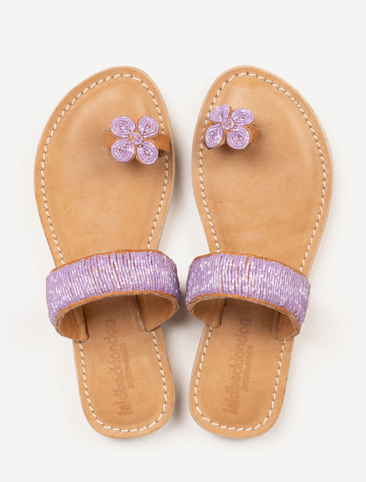 Jasmine SSN Leather Sandal Lilac