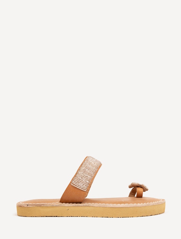 Jasmine SSN Leather Sandal Silver