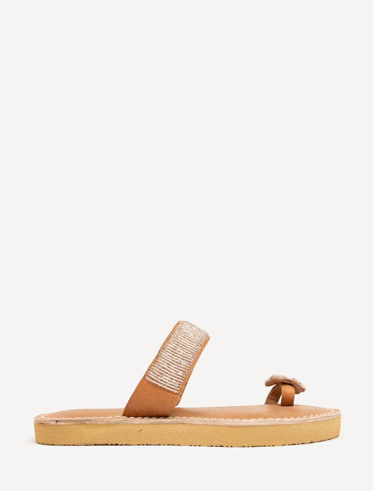 Jasmine SSN Leather Sandal Silver