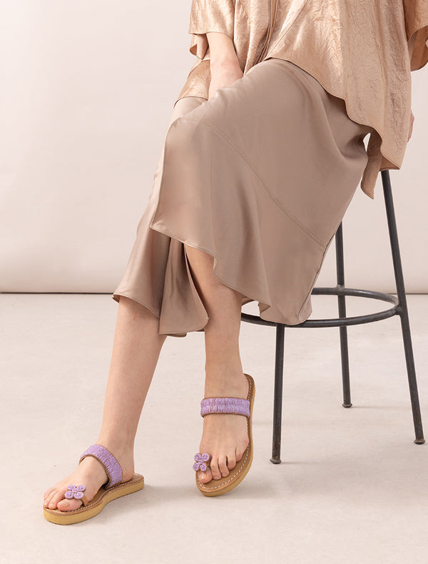Jasmine SSN Leather Sandal Lilac