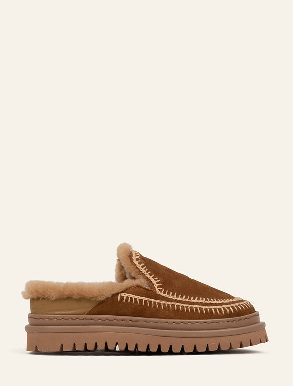 Jun 4.0. Slippers Nutmeg Suede Beige