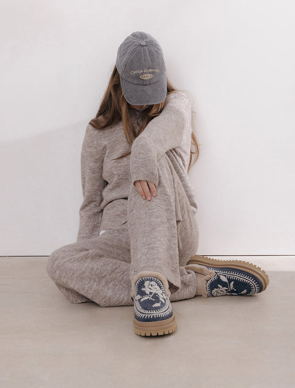 Jun 4.0. Rose Slippers Marine Suede Light Grey