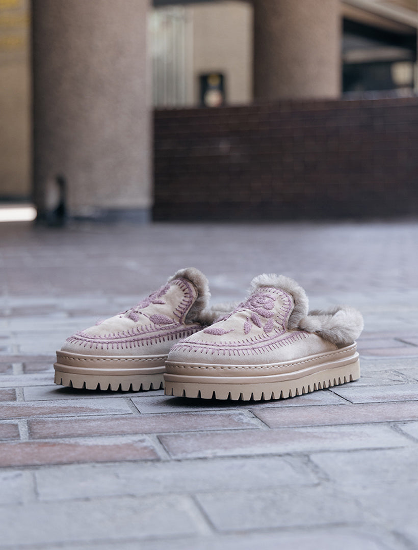 Jun 4.0. Rose Slippers Otter Suede Rosso