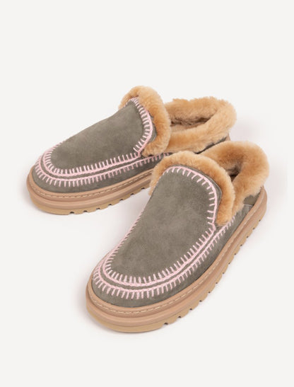 Jun 4.2. Slippers Moss Suede Baby Pink