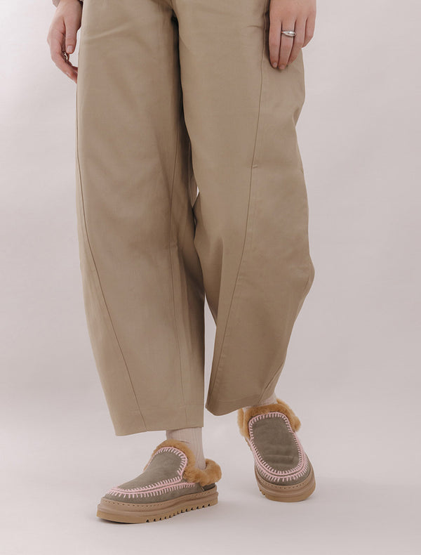 Jun 4.2. Slippers Moss Suede Baby Pink