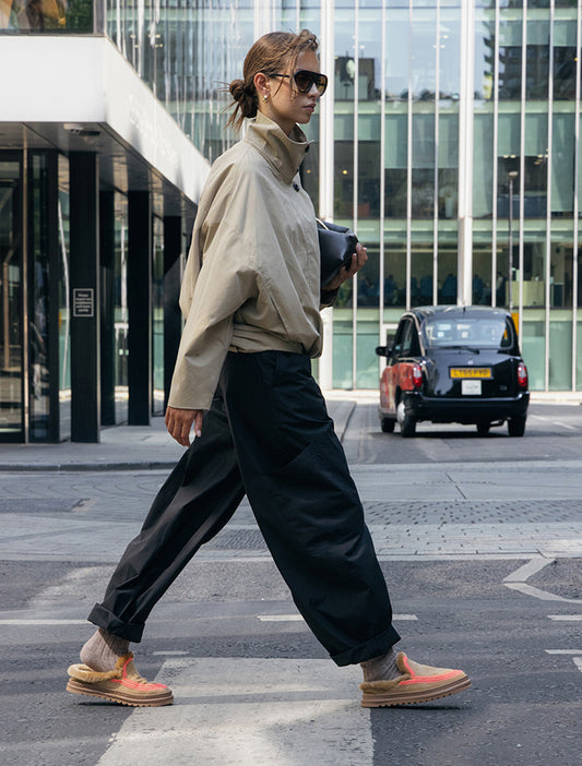 Jun 4.2. Slippers Saffron Suede Neon Pink - Preorder - Ships 25 August 2026