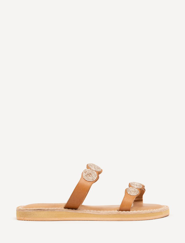 Kaitlyn Lp Leather Sandal Silver