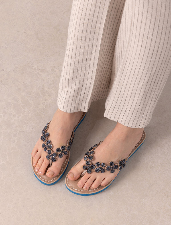 Reece SSB Tan Leather Sandal Gun Metal