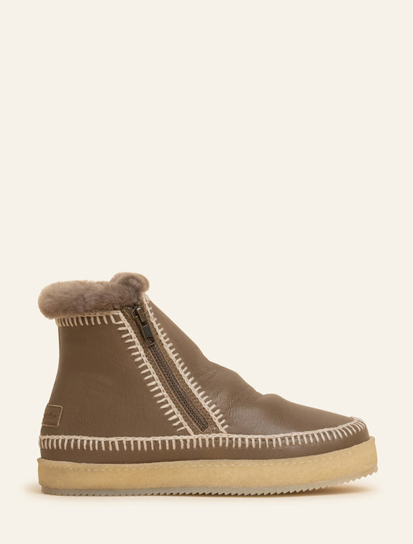 Stylish womens leather ankle boots 