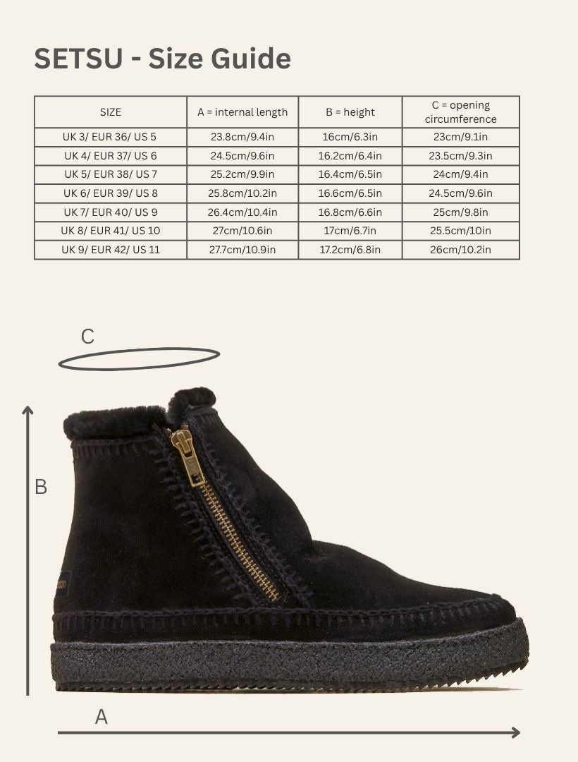 Setsu Crochet Ankle Boot Black Suede