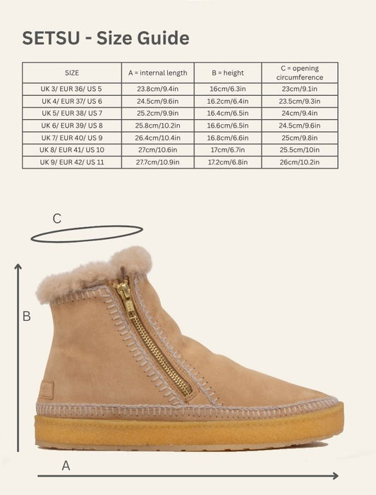 Setsu Crochet Crepe Ankle Boot Saffron Suede Wheat