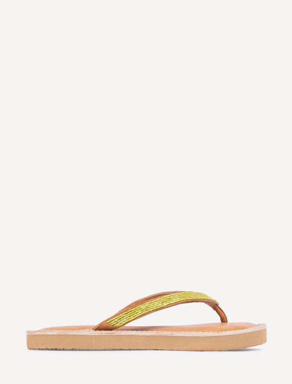 Seri SSN Leather Sandal Lime Green