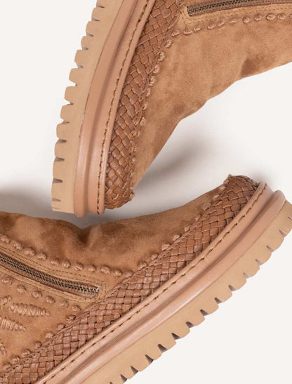 Setsu 4.0. Floral Nutmeg Suede Beige