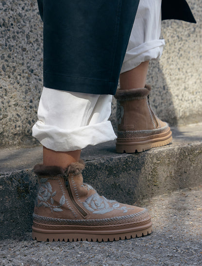 Setsu 4.0. Rose Camel Suede Grey