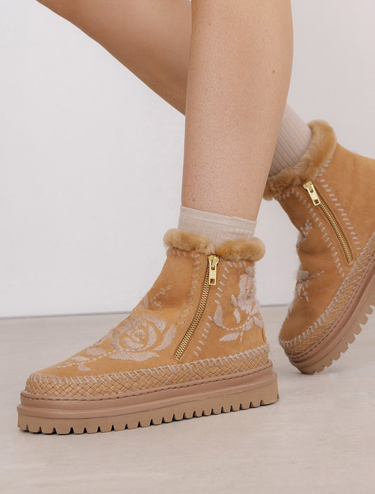 Setsu 4.0. Rose Chestnut Suede Wheat