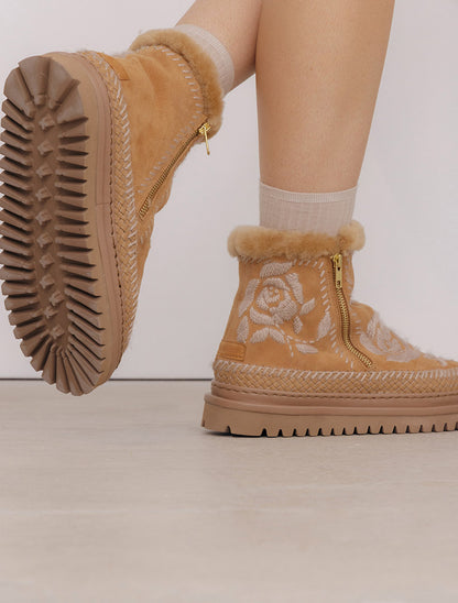 Setsu 4.0. Rose Chestnut Suede Wheat