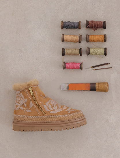 Setsu 4.0. Rose Chestnut Suede Wheat