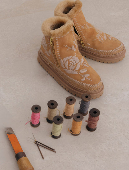 Setsu 4.0. Rose Chestnut Suede Wheat