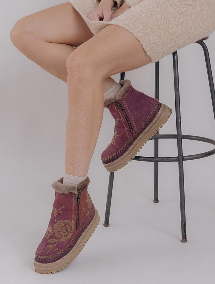 Setsu 4.0. Rose Fig Suede Beige