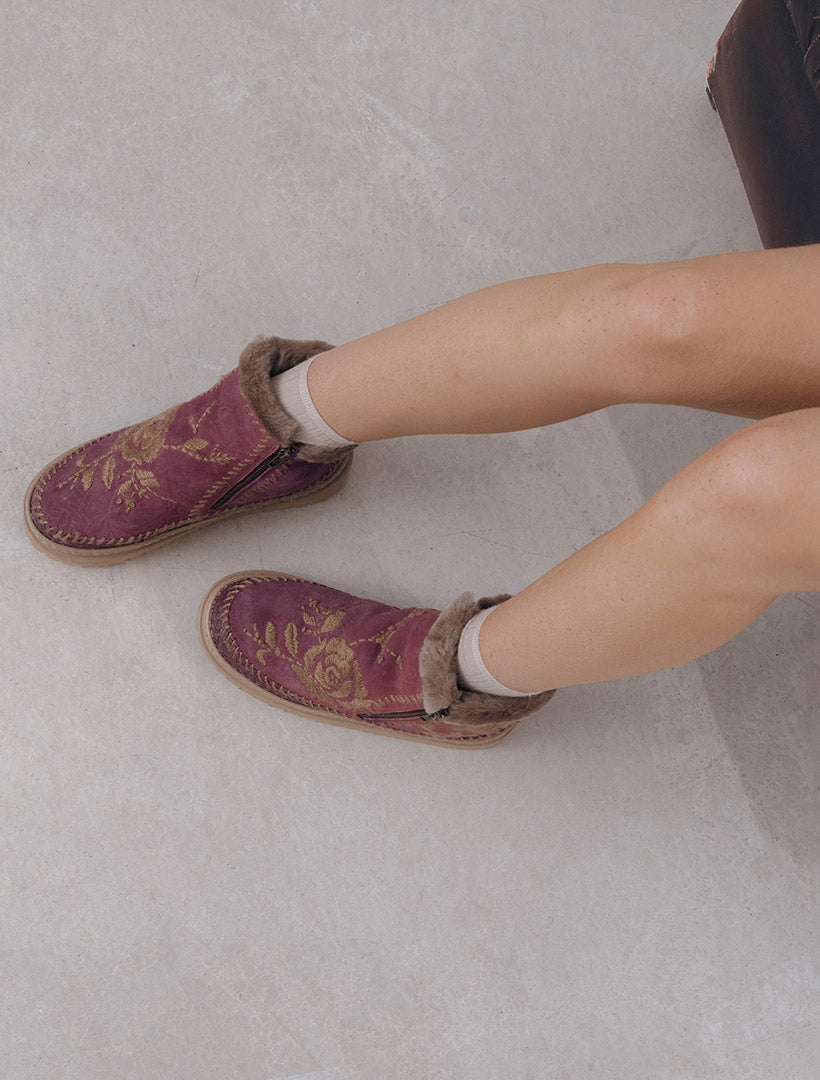 Setsu 4.0. Rose Fig Suede Beige