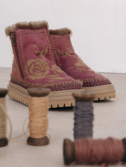 Setsu 4.0. Rose Fig Suede Beige