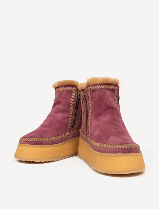 Setsu Platform Weeve Fig Suede Butterscotch - Preorder - Ships 25 August 2026