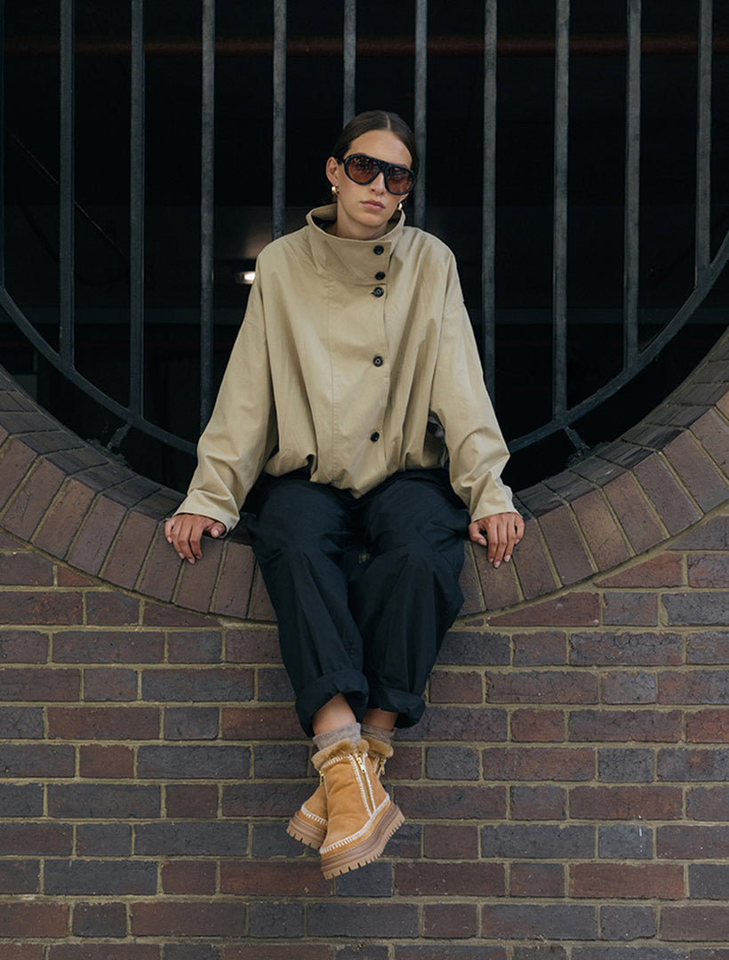 Setsu 4.0. Crochet Chestnut Suede Natural - Preorder - Ships 25 August 2026