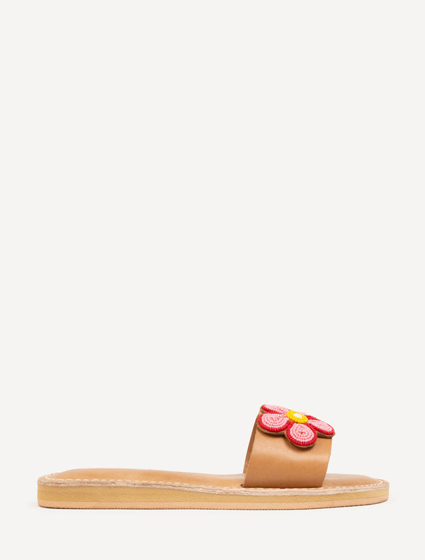 Soren LP Leather Sandal Red/Pink
