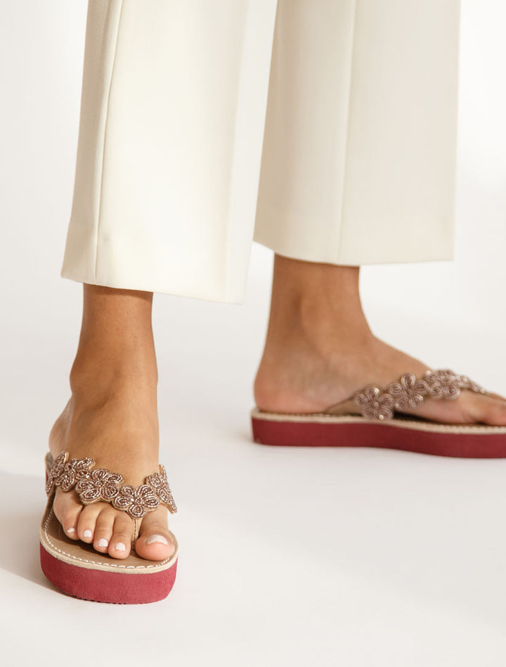 Women's Beaded Maasai Sandals laidback london